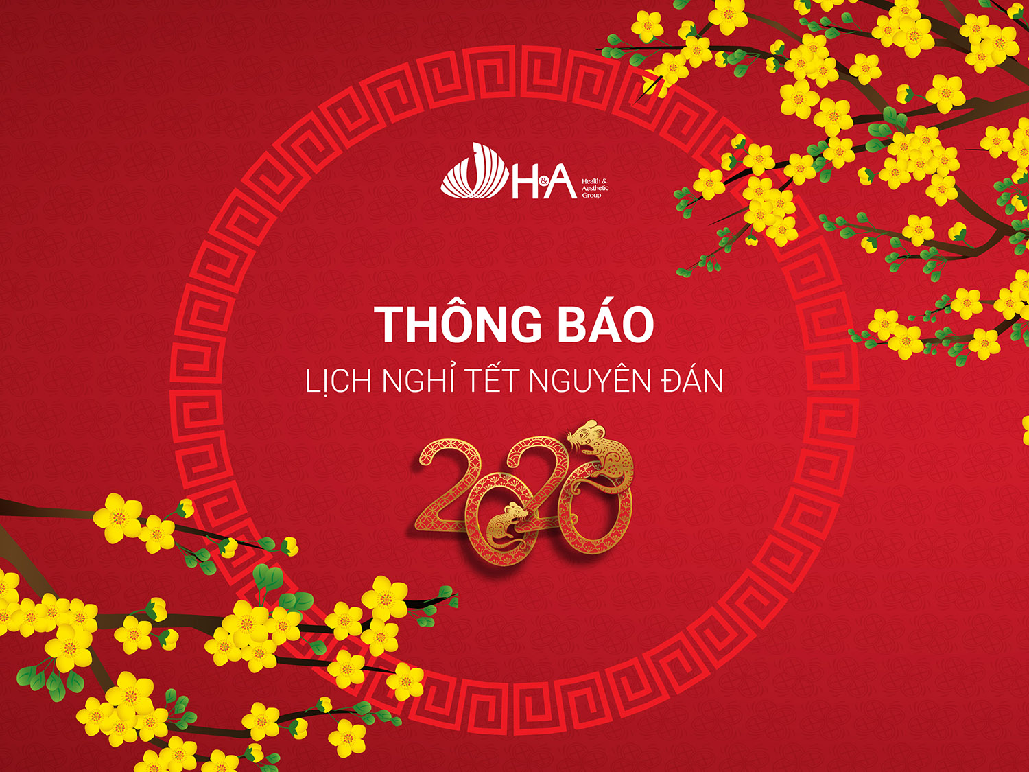 Thông báo Lịch nghỉ Tết Nguyên đán Canh Tý 2020