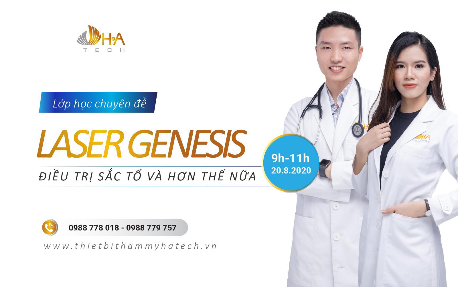 LỚP HỌC ĐÀO TẠO CHUYÊN ĐỀ “LASER GENESIS – ĐIỀU TRỊ SẮC TỐ VÀ HƠN THẾ NỮA”